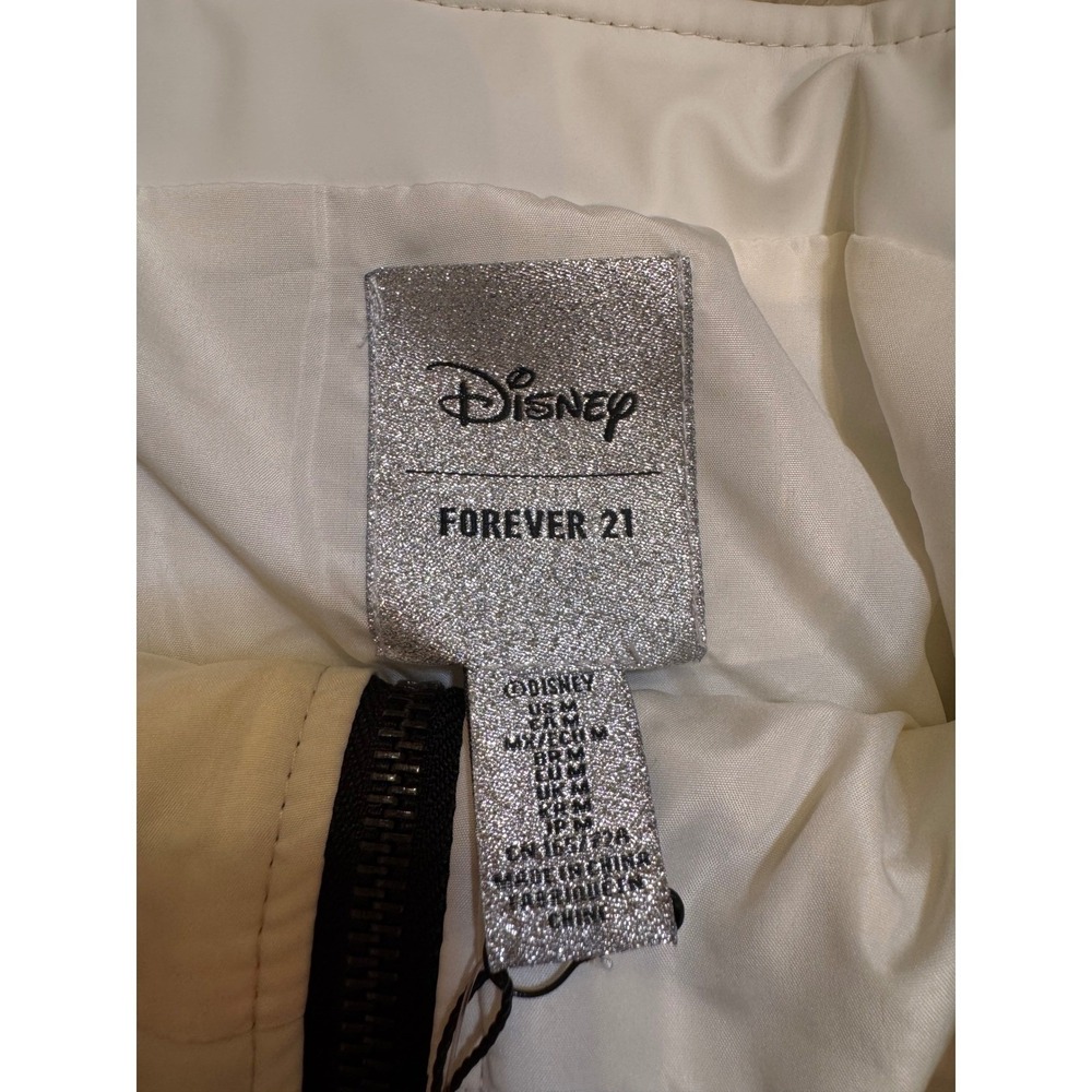 NWT Disney x Forever 21 Hidden Mickey Mouse Couture Quilted Front Zip Sz M - Picture 4 of 11